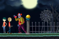 Creepy Clowns in the Graveyard